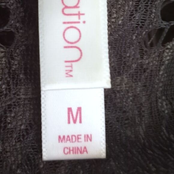 XHILARATION OLIVE GREEN LACE HALTER DRESS SZ.M EUC - Picture 10 of 11